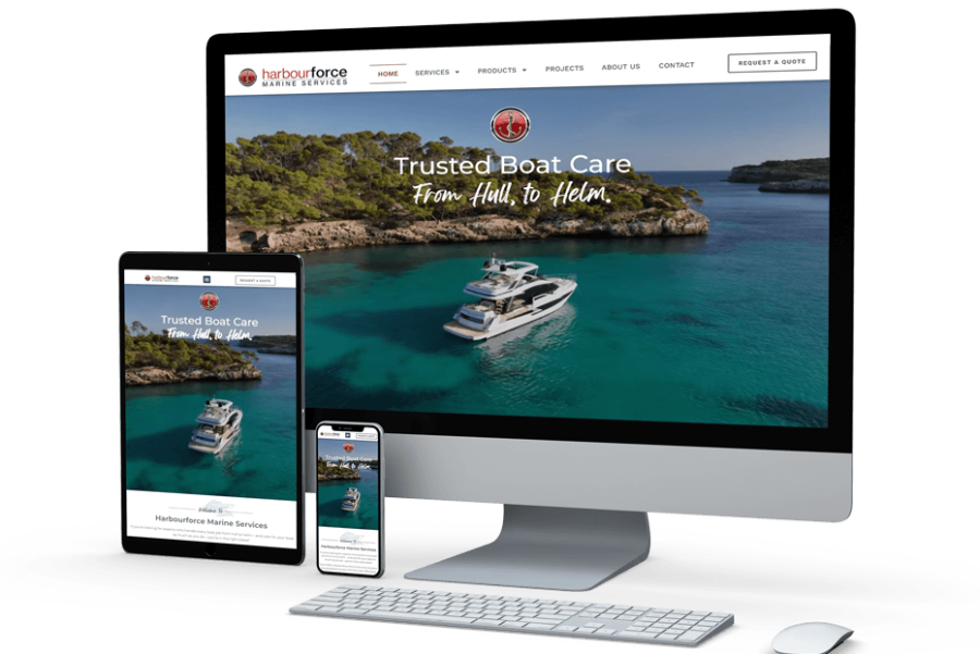 Harbourforce Marine Website Mockup Harbourforce Marine Website Mockup
